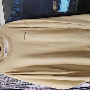 3xlt Columbia cream sweatshirt